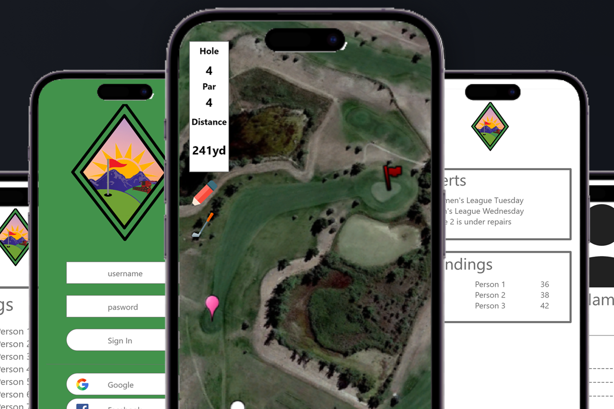 Golf App Display